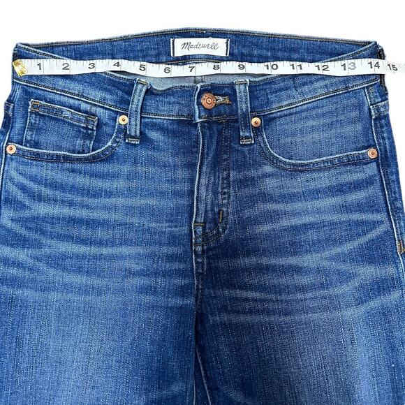 Madewell 9" High Rise Skinny Crop Raw Hem Jeans Size 26 - Picture 5 of 11